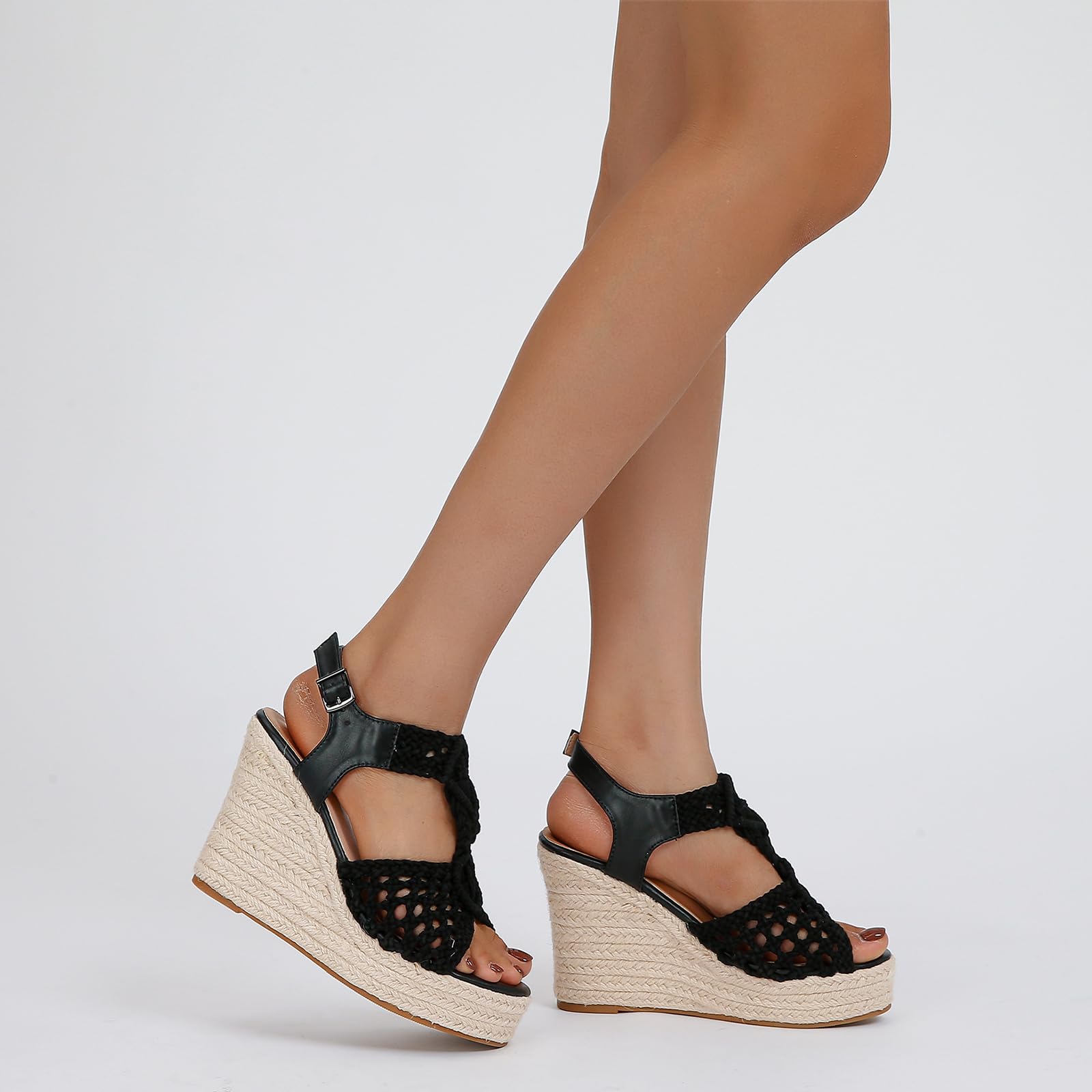 Espadrilles Wedge Sandals for Women Casual Dressy Platform Sandals